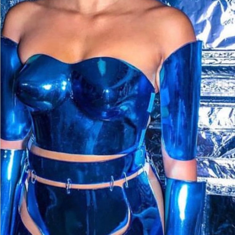 Acrylic corset top. Worn once